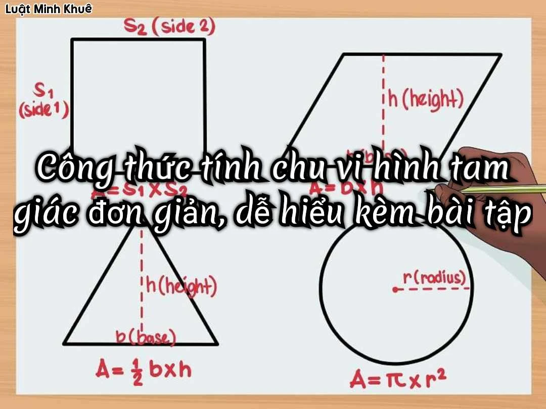 Công thức tính chu vi tam giác