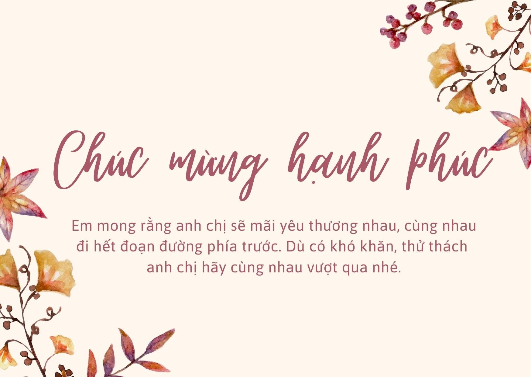 Lời chúc đám cưới hay ngắn gọn