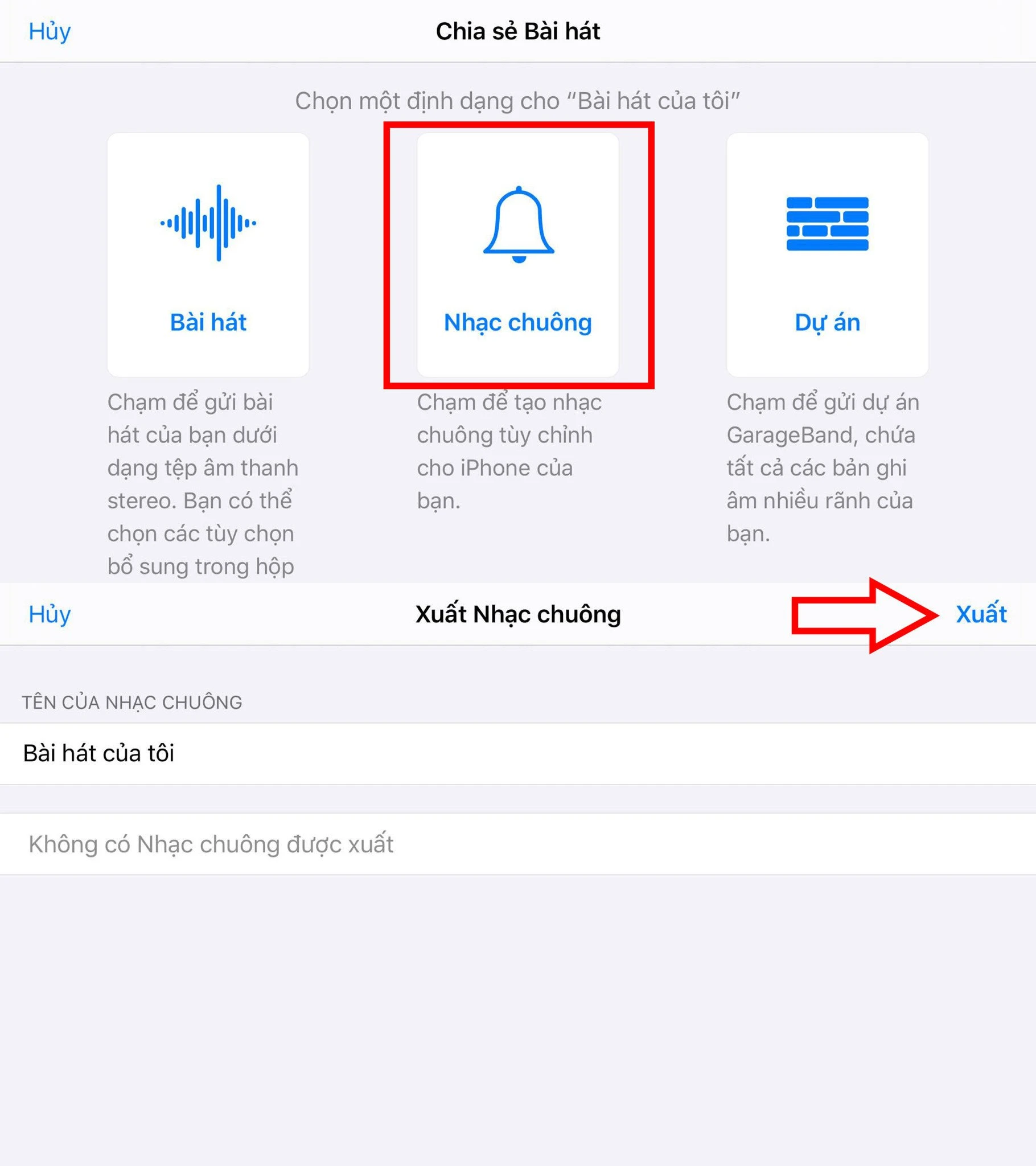 Cài nhạc chuông từ iCloud