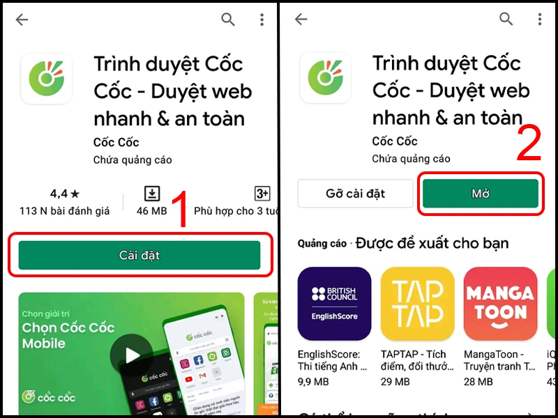 Chạy file cài đặt