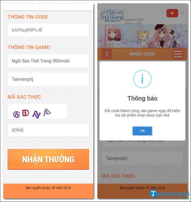 Code Ngôi Sao Thời Trang mới nhất, chung, vĩnh viễn 2024