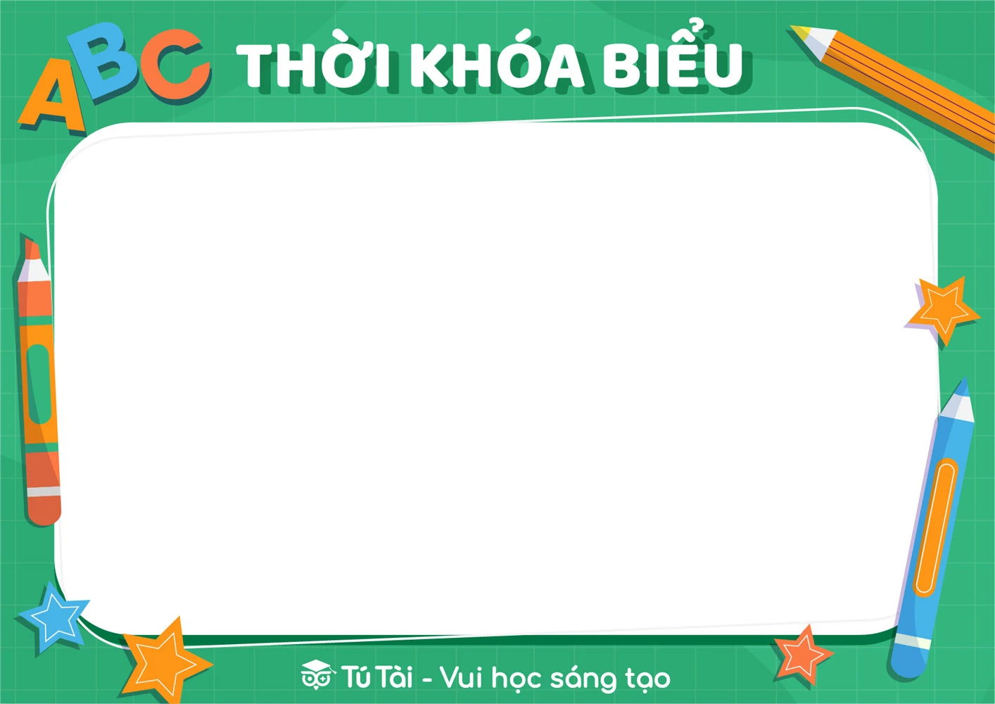 Các Mẫu Thời Khóa Biểu Cho Học Sinh File Powerpoint Word