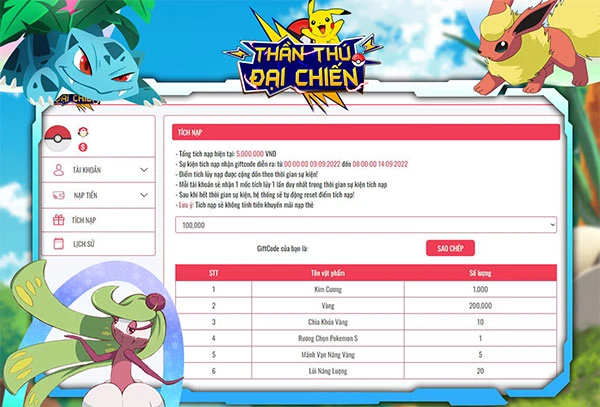 Thần Thú Đại Chiến cho Android 2.1.0.54539 Game Pokemon