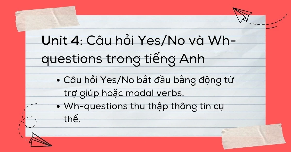 Tóm tắt ngữ pháp 12 Unit - Tiếng Anh lớp 8 sách Global Success