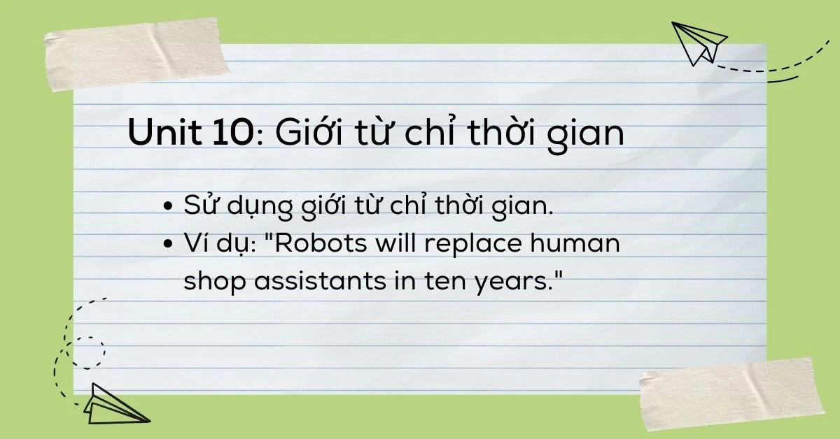 Tóm tắt ngữ pháp 12 Unit - Tiếng Anh lớp 8 sách Global Success