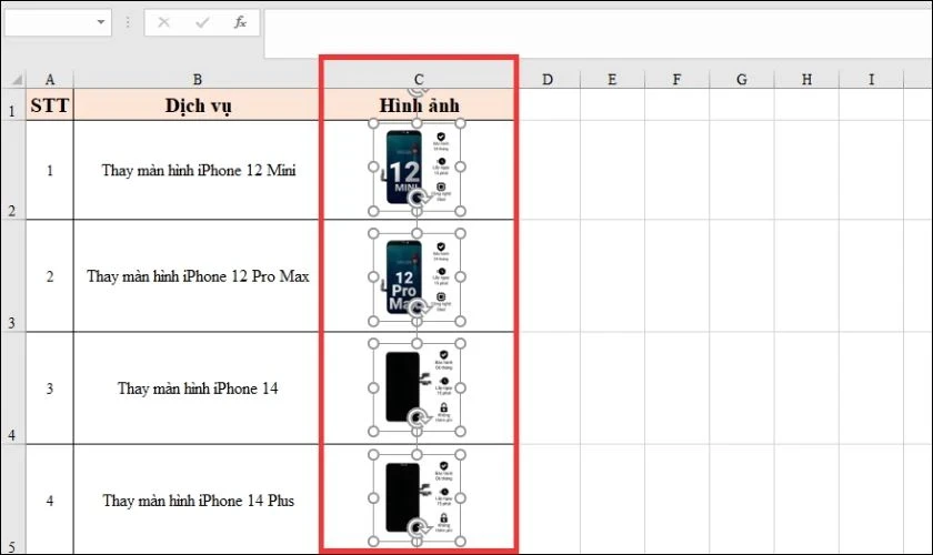 Cách chèn một và nhiều ảnh vào Excel đơn giản, nhanh chóng