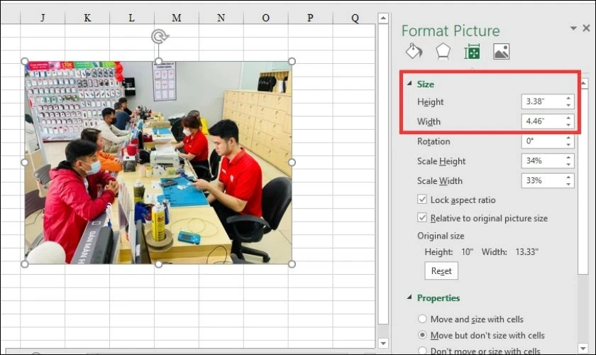 Cách chèn một và nhiều ảnh vào Excel đơn giản, nhanh chóng