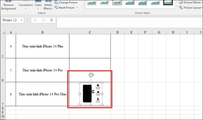 Cách chèn một và nhiều ảnh vào Excel đơn giản, nhanh chóng