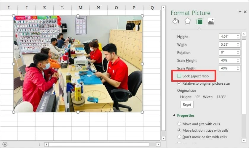 Cách chèn một và nhiều ảnh vào Excel đơn giản, nhanh chóng