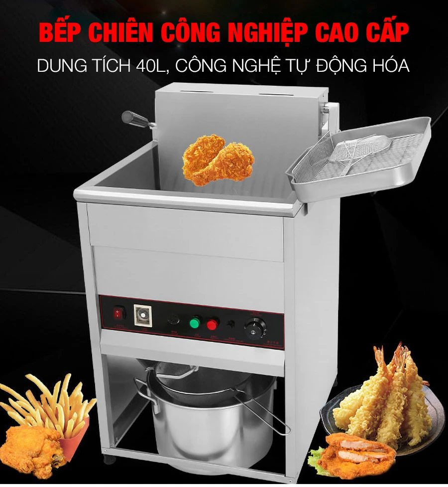 Bếp chiên công nghiệp DF-40L: Lựa chọn hoàn hảo cho nhà hàng